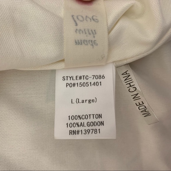 Juniors Tea & Cup Embroidered Cutout White Dress - Picture 6 of 7